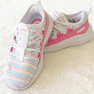 Puma Girls White Shoes